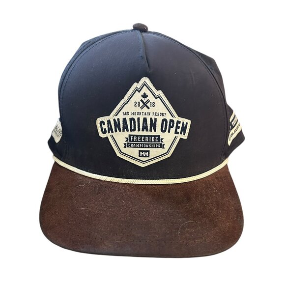 Lot of 2 Canadian Open Baseball Caps Red Mountain Resort Helly Hansen Snapback - Picture 2 of 10